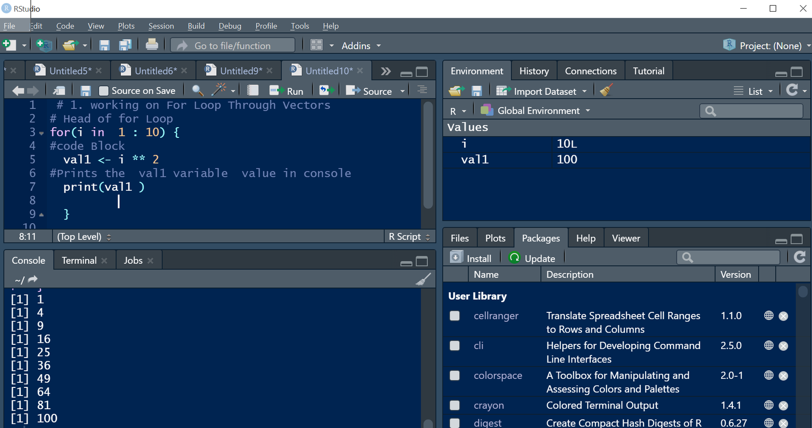 In Today’s post we will be exploring different For loop operations in R ...